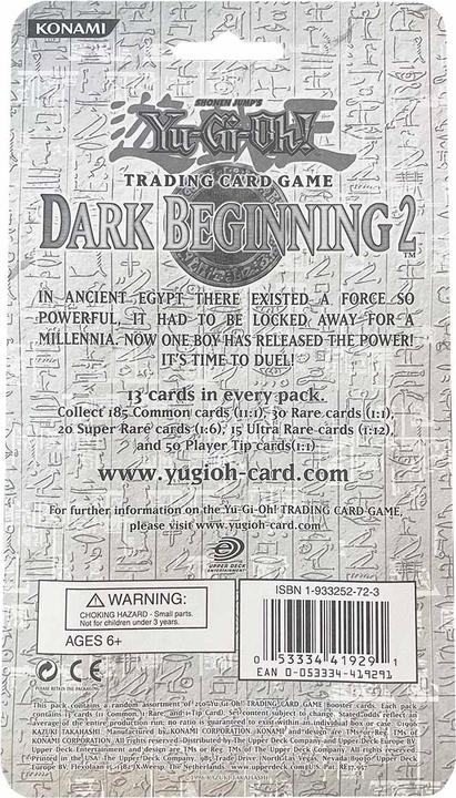 Produktbild Yu-Gi-Oh Dark Beginning 2 Booster Blister (Sealed) -! - EN (Englisch, Blister Pack)
