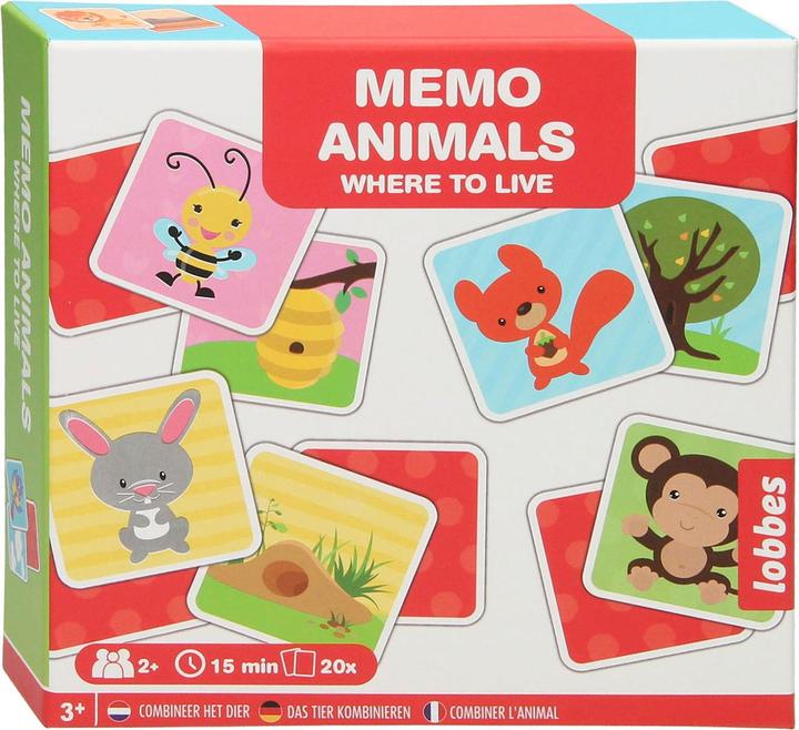 Produktbild Lobbes Memo-Spiel – Tier & Haus