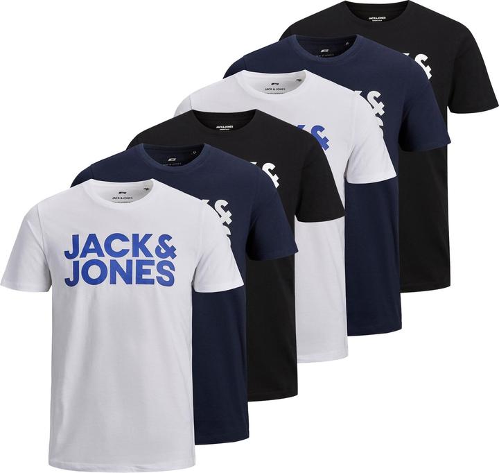Jack & Jones Jjecorp Logo Tee O-Neck 6pk