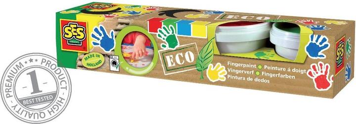 Actual product image Ses ECO finger painting (Green, Red, Yellow, 110 ml)