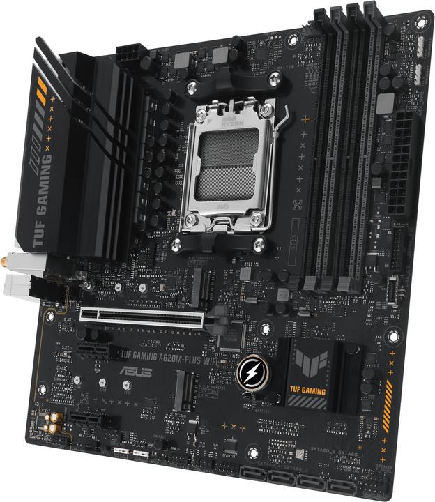 Immagine prodotto ASUS TUF GAMING A620M-PLUS WIFI (AM5, AMD A620, mATX)