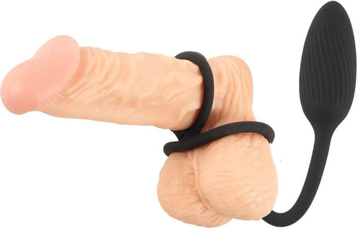 Image du produit Rebel Cock and Ball Ring avec un plug RC Butt (4.30 cm)