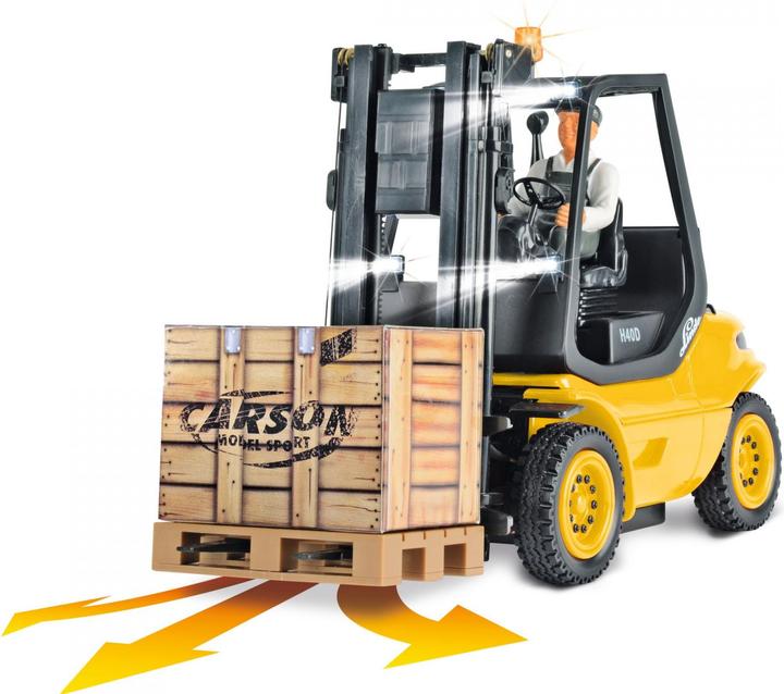 Produktbild Carson Modellsport 907673 1:14 Gabelstapl. Linde 2.4G 100%RTR gelb 1:14 Elektro (RTR Ready-to-Run)