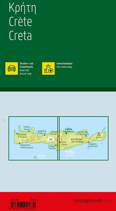 Produktbild Freytag & Berndt Autokarte Kreta. Crete. Creta. Crete. Creta