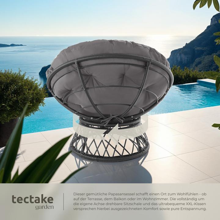 Image du produit tectake Chaise en rotin Gargano