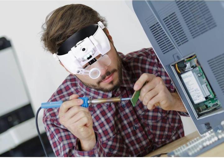 Produktbild Toolcraft Wiederaufladbare LED-Stirnbandlupe