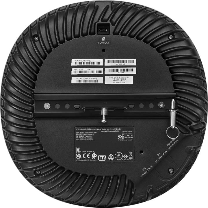 Actual product image HPE E Aruba AP-635 Access Point, RW, Tri Radio Wi-Fi 6E, Internal Antennas (1200 Mbit/s)