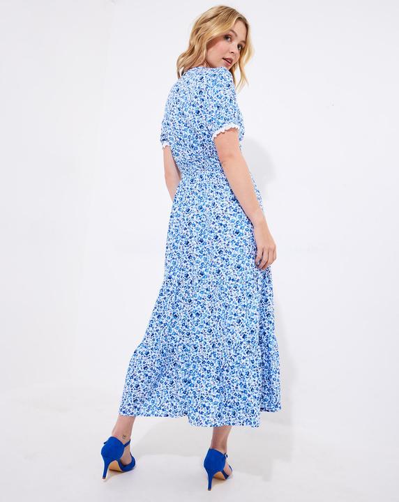 Actual product image Joe Browns PETITE Floral Lace Sleeve Maxi Dress (46)
