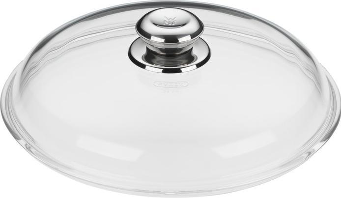 Productafbeelding WMF Glazen deksel Pannendeksel 28cm Steelpan Vervangingsdeksel Metalen knop (28 cm, Metaal, Glas)