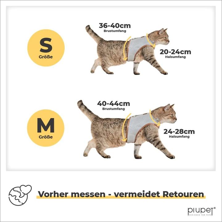 Produktbild PiuPet Katzengeschirr (One Size, Katze, Allgemein)