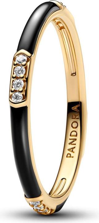 Produktbild Pandora ME Schwarze Emaille & Steine Ring (46)