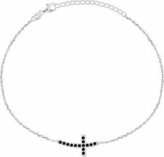 Brilio Silver - Charming silver bracelet with black zircons Infinity BR42WBC (4.20 cm)
