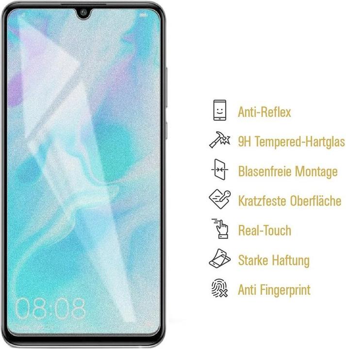 Produktbild Protectorking 3x Echtes Tempered 9H Panzerhartglas Matt Entspiegelt (3 Stück, Huawei P30 Lite)