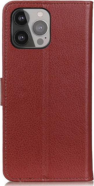 Actual product image MU Classic Litchi Leather Bookcover Series (Apple iPhone 13 Pro Max)