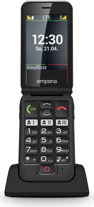 Produktbild Emporia V228 7,11 cm (2.8" ) Schwarz Einsteigertelefon (2.80", 2 Mpx, 2G)