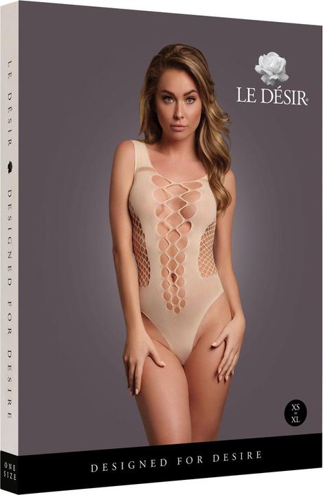 Image du produit Le Désir V-Neck Teddy with Opaque Panels - One Size (Taille unique)