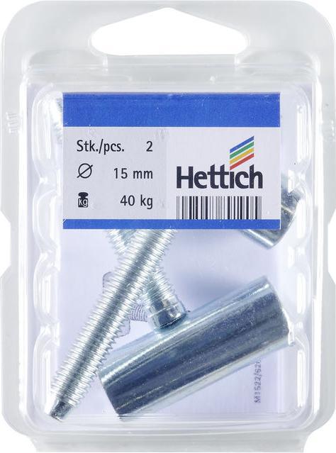 Produktbild Hettich Rahmenoberteil verzinkt 15 mm, 2 Stck
