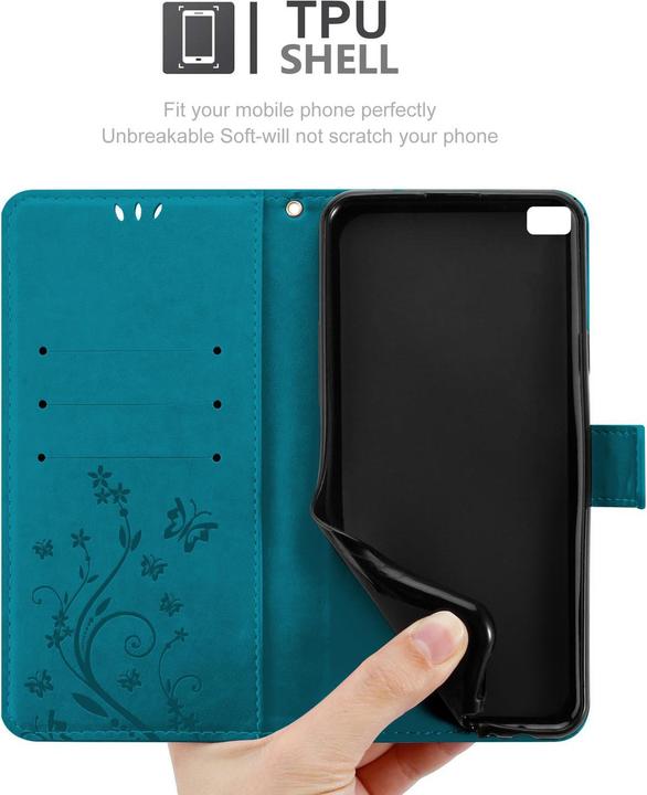 Immagine prodotto Cadorabo Copertina del libro di fiori (Huawei P8)
