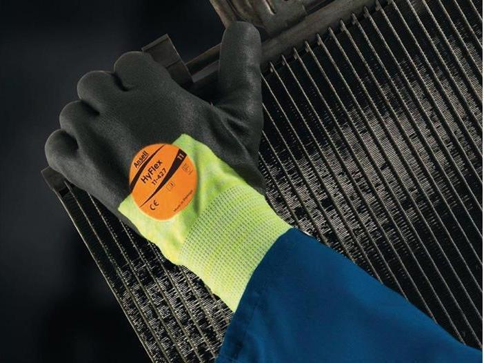 Image du produit Ansell Gants HyFlex® 11-427 taille 10 gris/jaune clair EN 388, EN 407 EPI catégorie II (10)