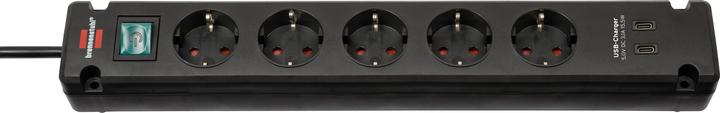 Actual product image Brennenstuhl 1150660415 Multiple socket outlet with switch Black earthing contact 1 S (5 x, CEE 7/3, 3 m)