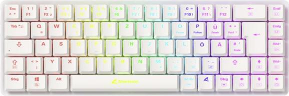 Produktbild Sharkoon PureWriter W65 White Kailh Red DE (DE, Kabellos)