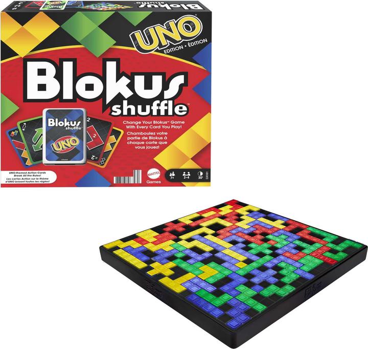 Mattel Games Blokus Shuffle: UNO Edition (Russisch, Portugiesisch, Polnisch, Niederländisch, Italienisch, Französisch, Spanisch, Deutsch)