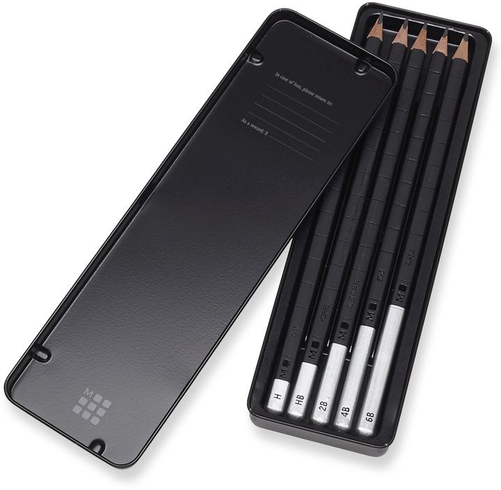 Produktbild Moleskine Zeichenstifte-Set (3 mm, HB, 2B, H, 4B, 6B, 1 x)