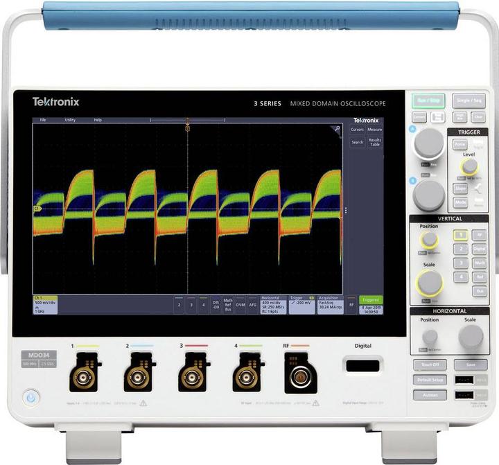 Produktbild Tektronix MDO34 3-BW-200 Digital-Oszilloskop 200MHz 2.5 GSa/s 10 Mpts 8 Bit 1St.