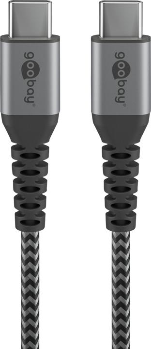 Immagine prodotto Goobay Cavo USB-C di, in tessuto, spina in metallo, extra robusto (0.50 m, USB 2.0)