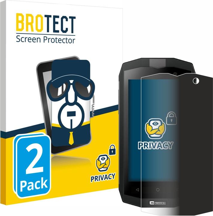 Immagine prodotto BROTECT Pellicola privacy antispia Pellicola di protezione dalla luce blu (2 Pezzo/i, Crosscall Trekker M1 Core)