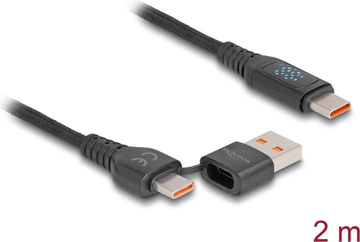 Image du produit Delock 88137 - Câble de synchronisation et de charge USB-C -> écran de charge A/C 140 W 1.2 m (1.20 m, USB 2.0)