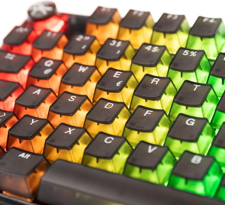 Produktbild Ducky One 3 Aura Black TKL Gaming Tastatur, RGB LED - MX-Silent-Red (DE, Kabelgebunden)