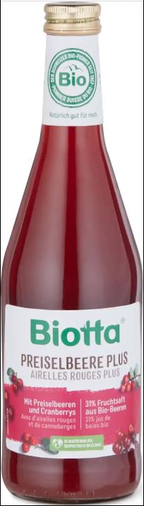 Produktbild Biotta Preiselbeere Plus (6 x 50 cl)