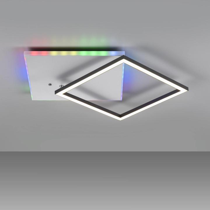 Image du produit Just Light Plafonnier LED 11327-95 couleur aluminium, 31 W, 3200 lm, CCT, RGB (3200 lm)