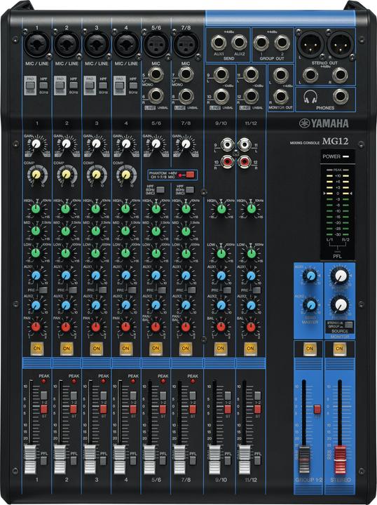 Actual product image Yamaha Mg12 (Studio- and Livemixer)