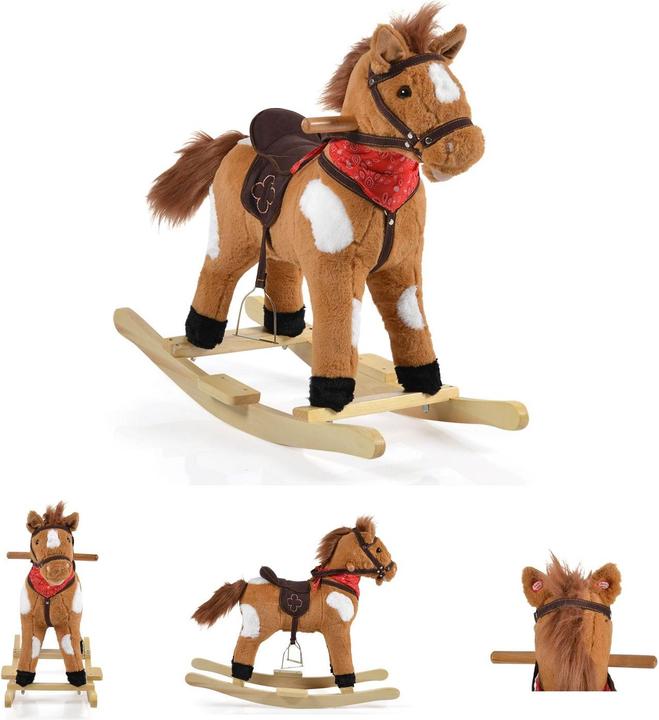 Actual product image Moni Rocking Horse Plush Thunder WJ-001