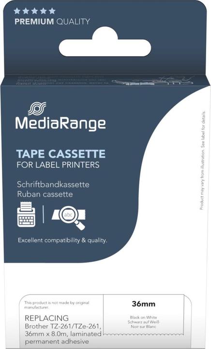 Actual product image MediaRange MRBTZ261 (3.60 cm, Black)