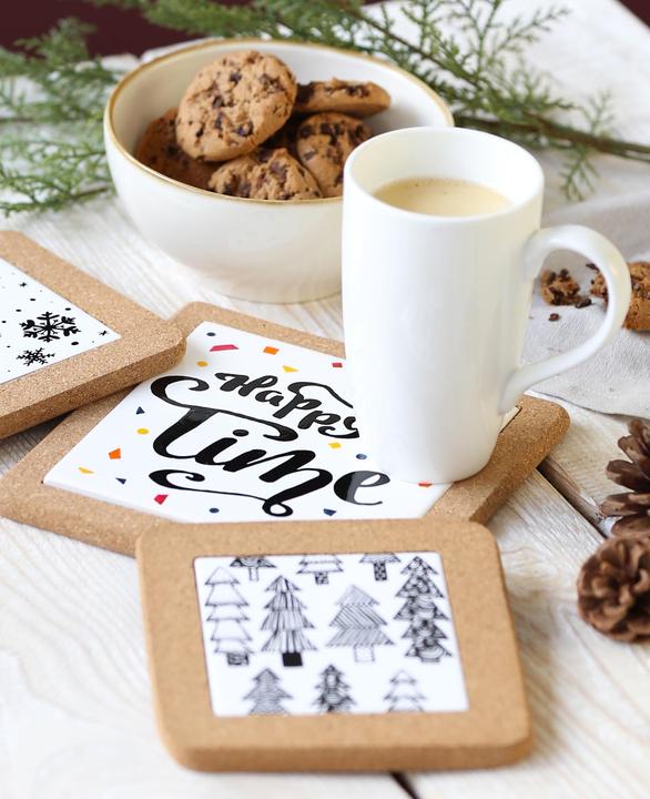 Immagine prodotto I Am Creative Sottopentola in sughero, sottopentola per pentole e padelle, set 5 pezzi. (5 x, Pan coaster)