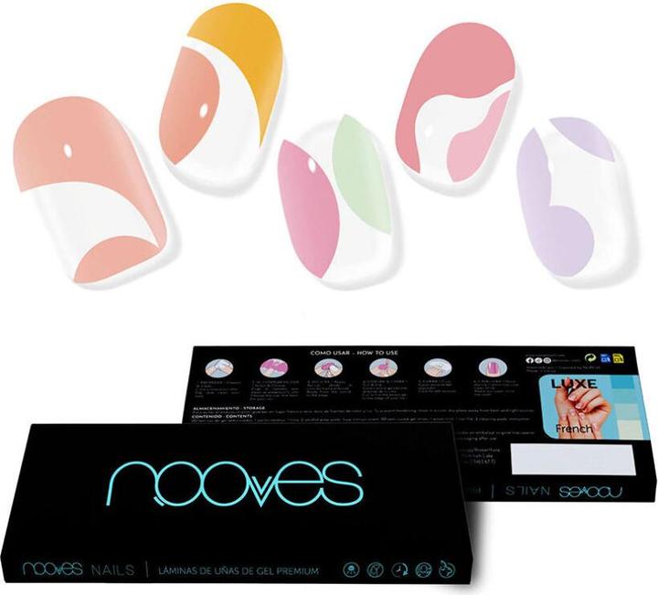 Immagine prodotto Nooves NAILS Premium Precured Gel Nail Foils Paradise Art Design Strisce di gel per unghie semi-indurito. (Unghie artificiali, Paradise Art Design)