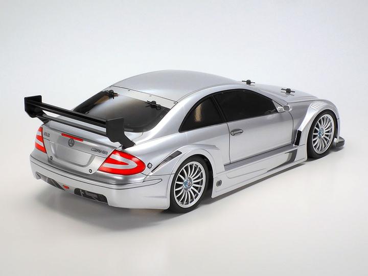 Produktbild Tamiya 1/10 RC Mercedes CLK AMG Racing Version Silver Painted Body (TT-02) (Kit)
