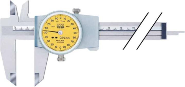 Produktbild tesa Messschieber mit Rundskale 300 mm Abl. 0.02 mm mi (30 cm)