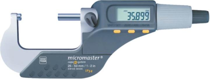 Actual product image tesa MICROMASTER micrometer 25-50 mm without data output (mm)