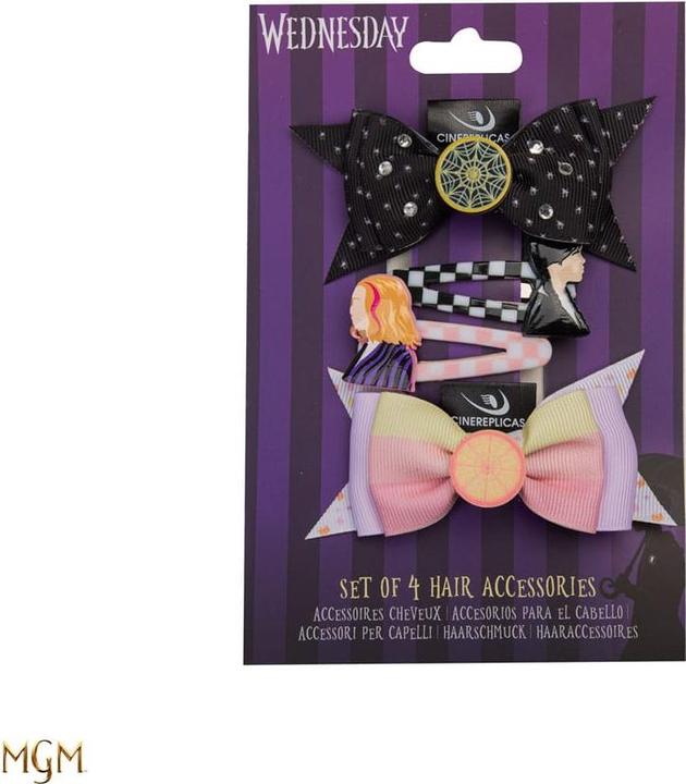 Image du produit Cinereplicas Wednesday : Bijoux de cheveux (4 pièces