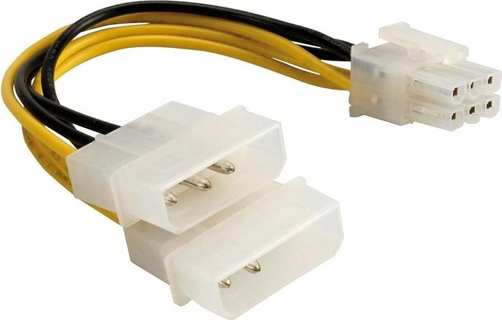 Immagine prodotto Delock Doppio adattatore PCIe 4P-6P