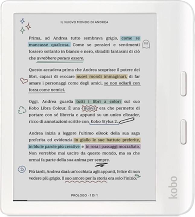 Nutritional values and ingredients Kobo Libra Colour (7", 32 GB, White)