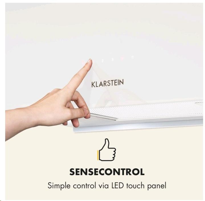 Actual product image Klarstein Chandelier L Island Hood White (Substructure hood)