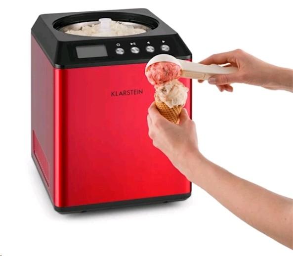 Actual product image Klarstein Vanilla Sky Ice Cream Maker Red