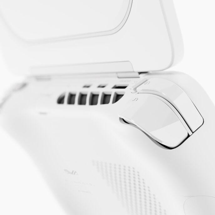 Actual product image Ayaneo Flip KB Handheld Konsole, AMD Ryzen 8840U, 16 GB LPDDR5X, 512 GB SSD - Milky White