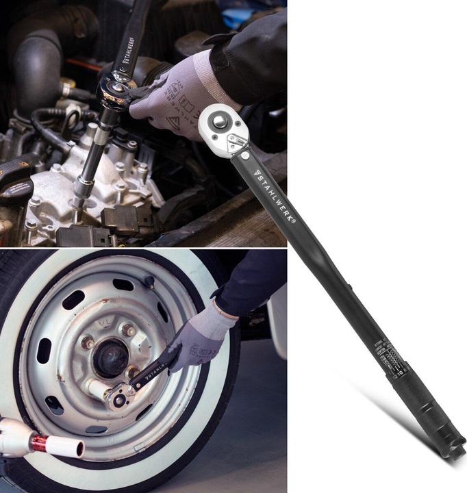 Produktbild Stahlwerk Drehmomentschlüssel TW-210 ST 28-210 Nm 1/2“ Zoll mit Mikrometerskala (1/2", 28 Nm, 210 Nm)