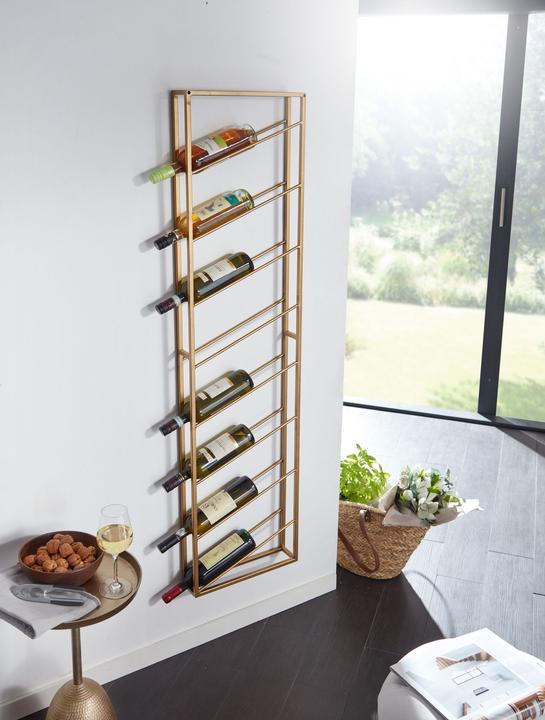 Produktbild FineBuy Weinregal FB41453 Metall Gold (8 Fl.)